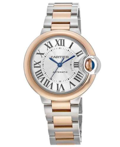 Cartier Ballon Bleu 42 mm Stainless steel & Rose Gold Men��s Watch, W2BB0034
