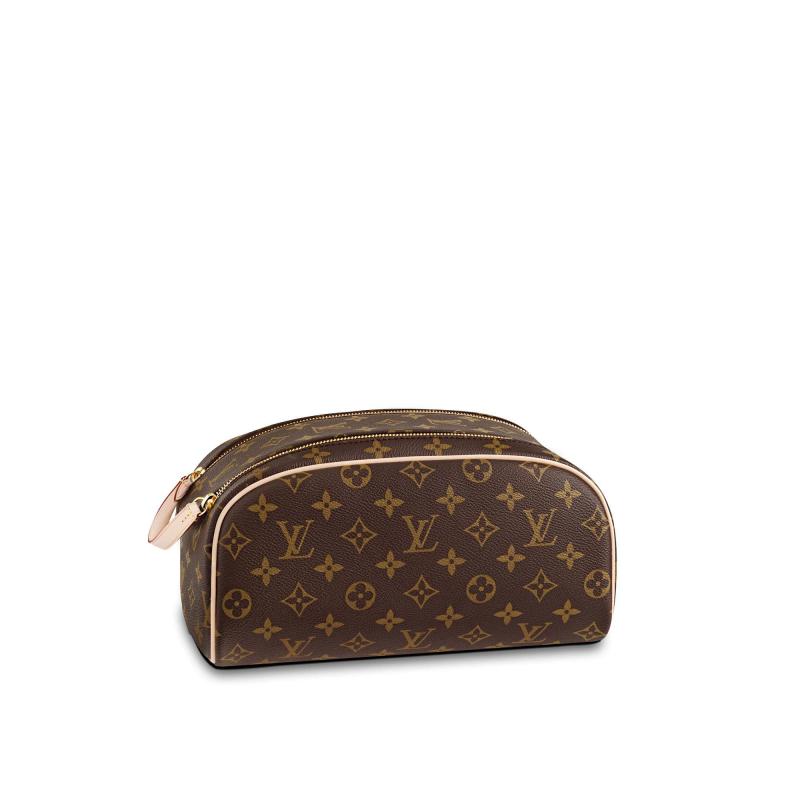 Louis Vuitton LV Cosmetics Pouch Toiletry Bag Leather Handbag Shoulder Bag(Replica)