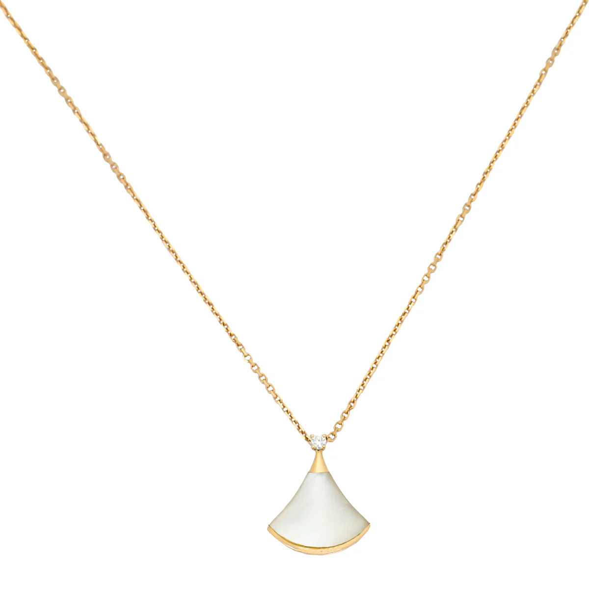 Bvlgari 18K Rose Gold MOP Diamond Diva's Dream Pendant Necklace