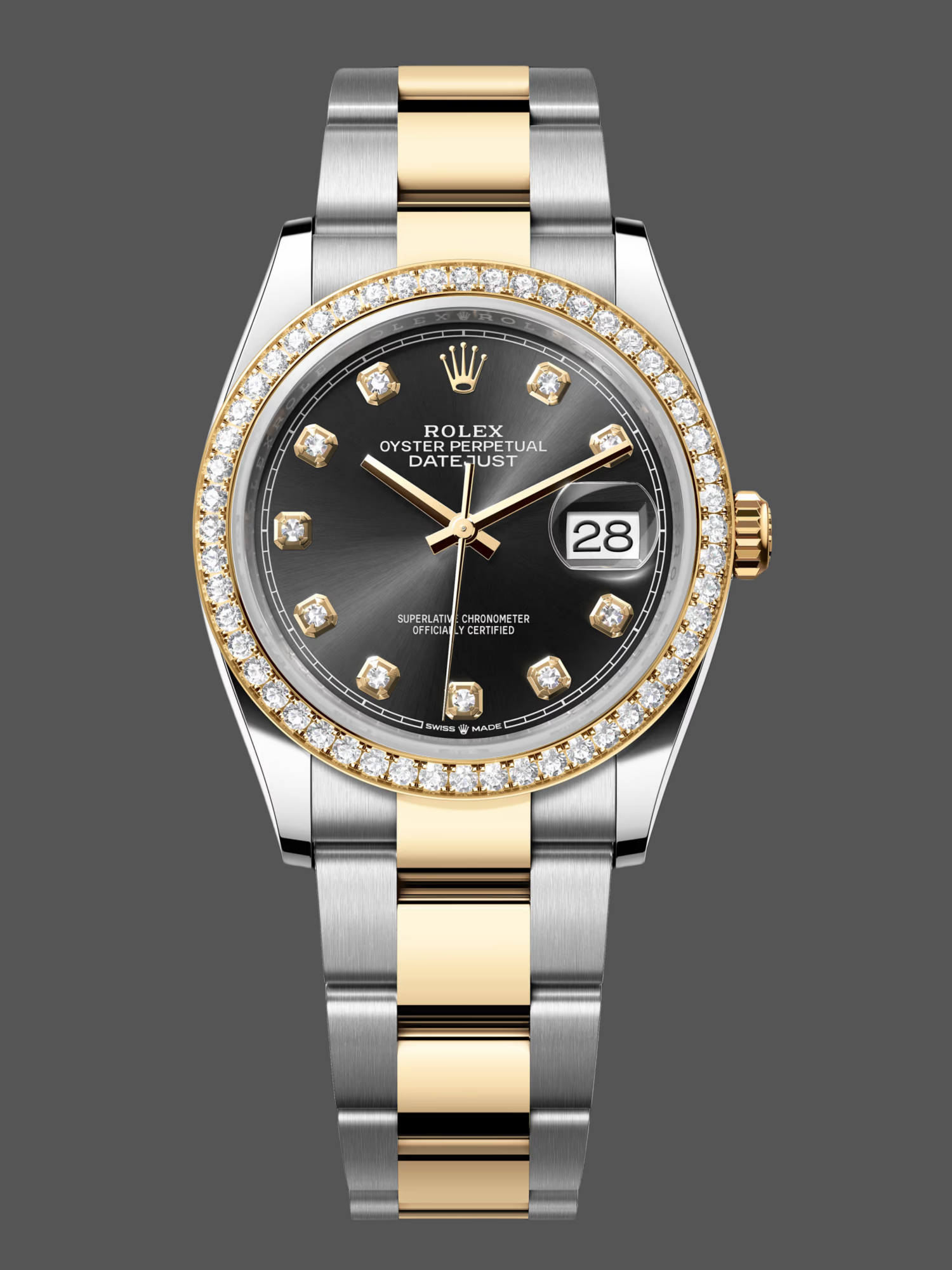 Rolex Datejust 36 Yellow Gold Black Dial m126283rbr 0008