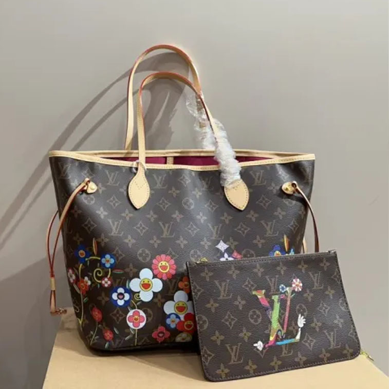 LV Neverfull Bag 090 DB532 30cm