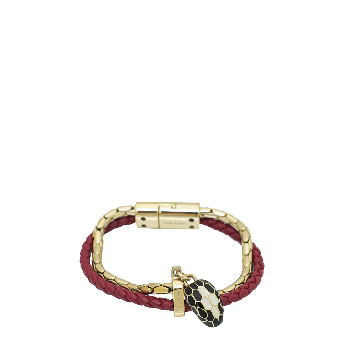 Bvlgari Burgundy Serpenti Forever Bracelet