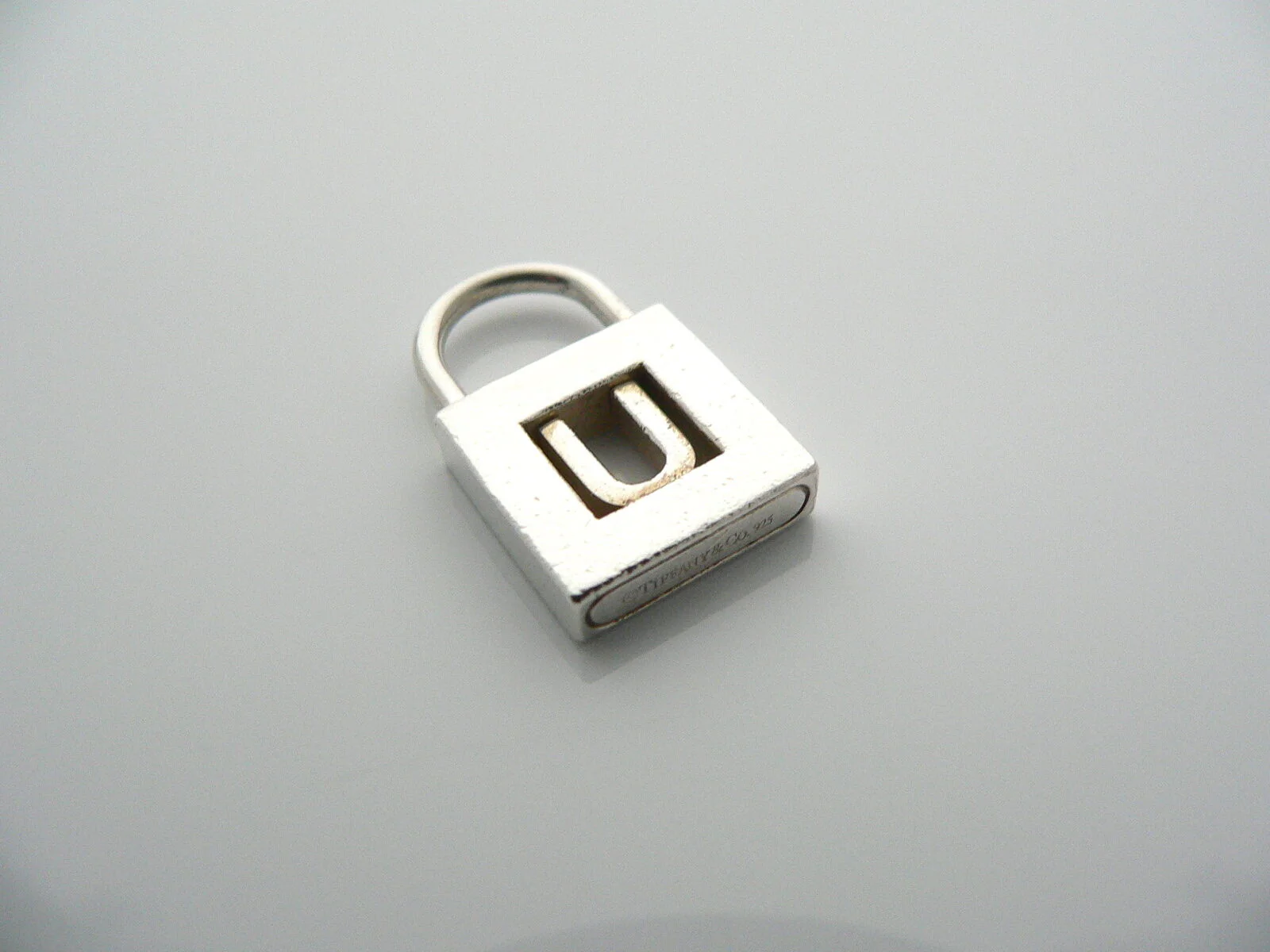 Tiffany & Co Alphabet U Pendant Personalized Padlock Charm 4 Necklace Bracelet