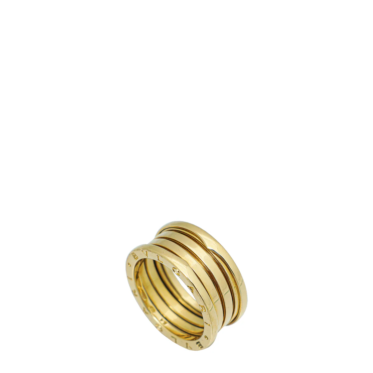 Bvlgari 18K Yellow Gold B.Zero 1 - 4 Band Ring 61