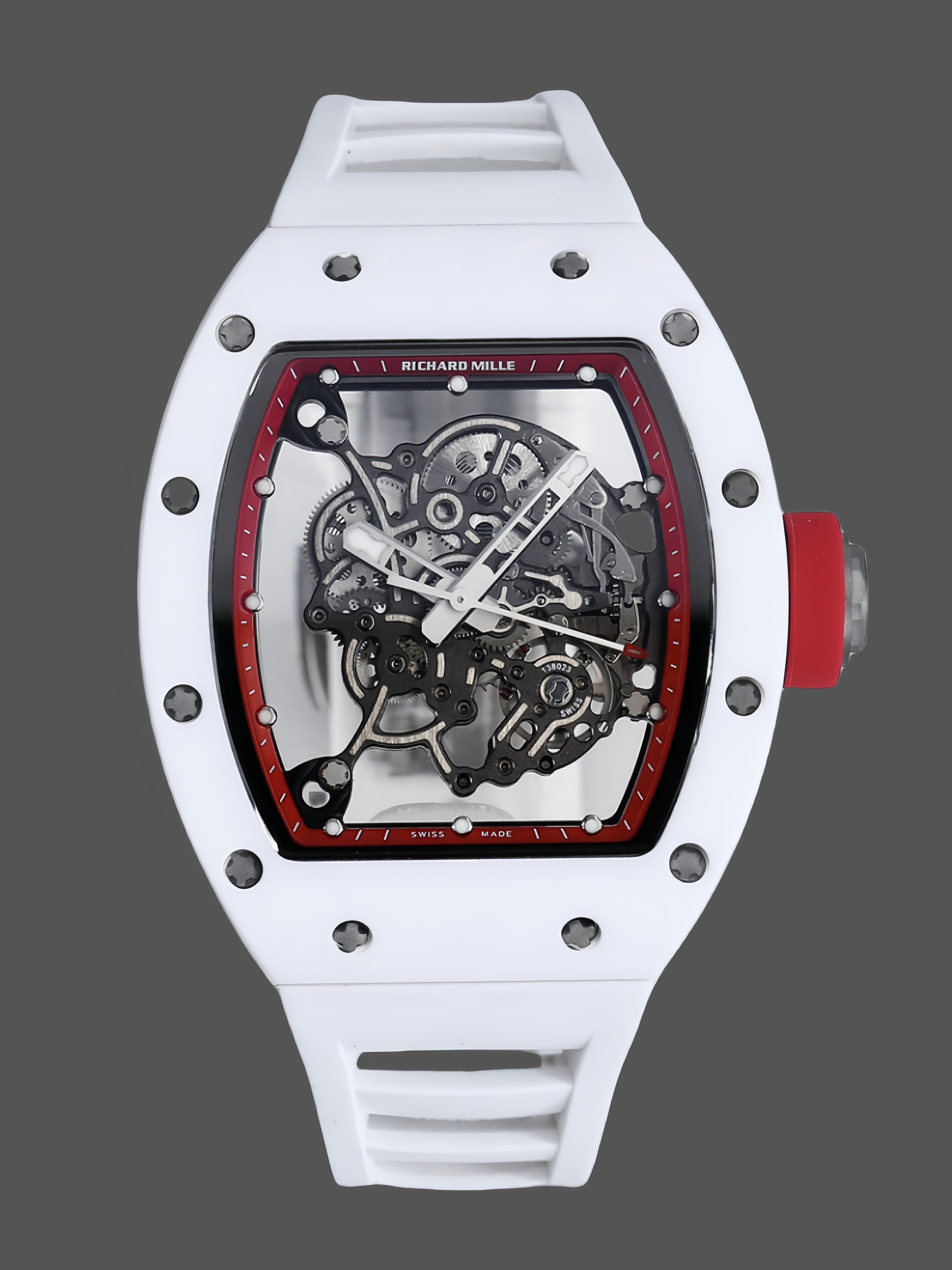 Richard Miller RM 055 RMUL2 NTPT Carbon Fiber White Case Red Mark