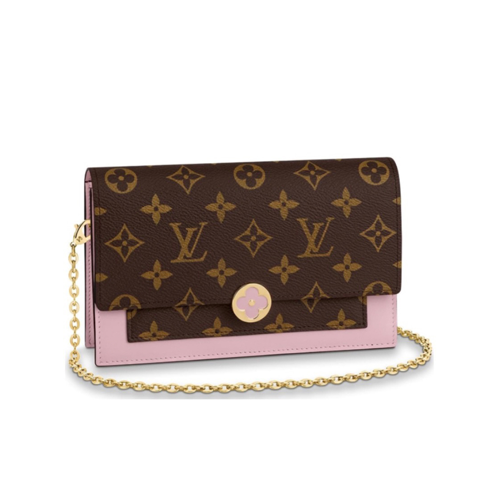 Louis Vuitton LV Flore Chain Wallet Purse Bag(Replica)