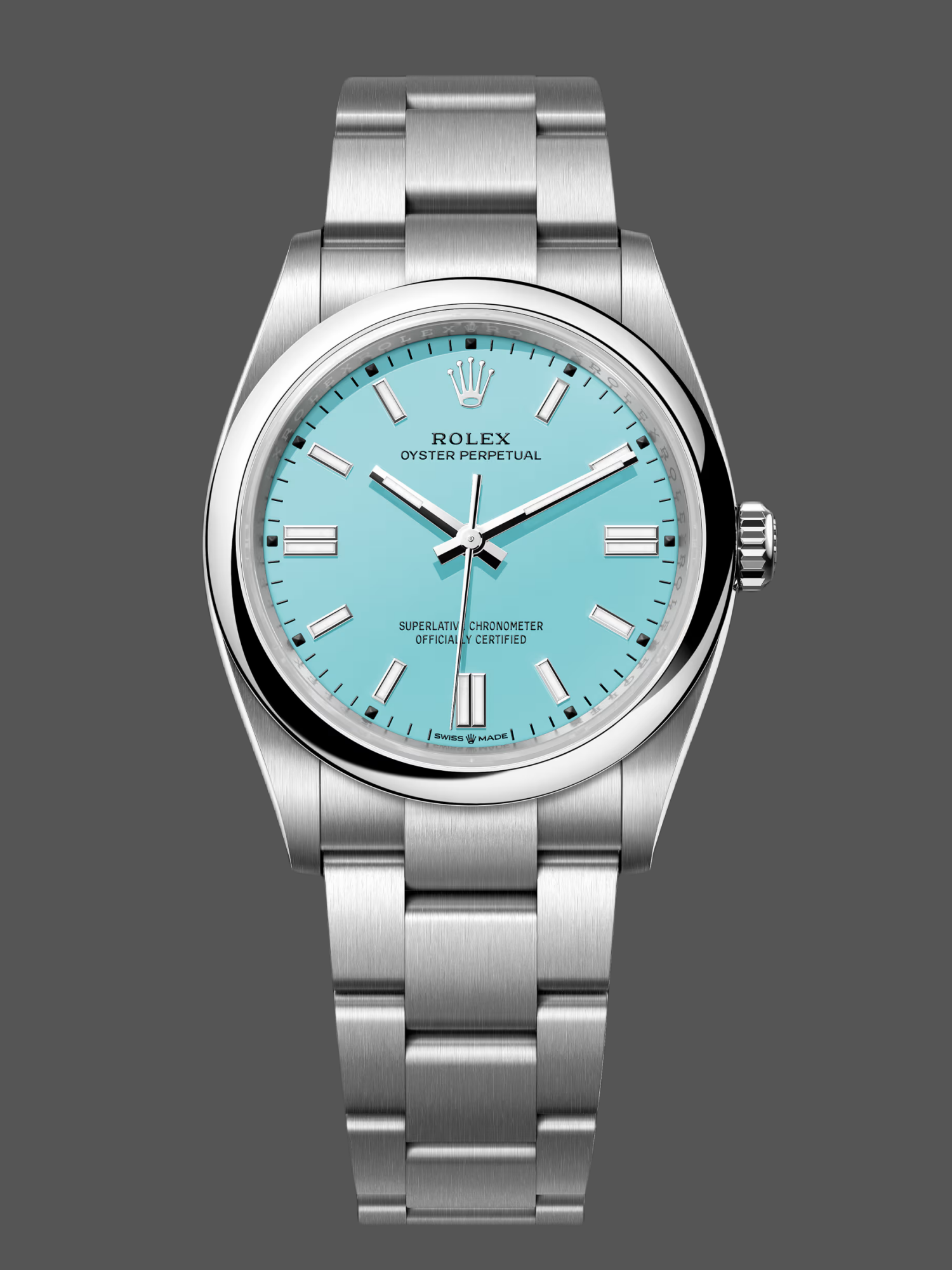 Rolex Men's Oyster Perpetual 41 Turquoise Dial m124300 0006 Men's Watch
