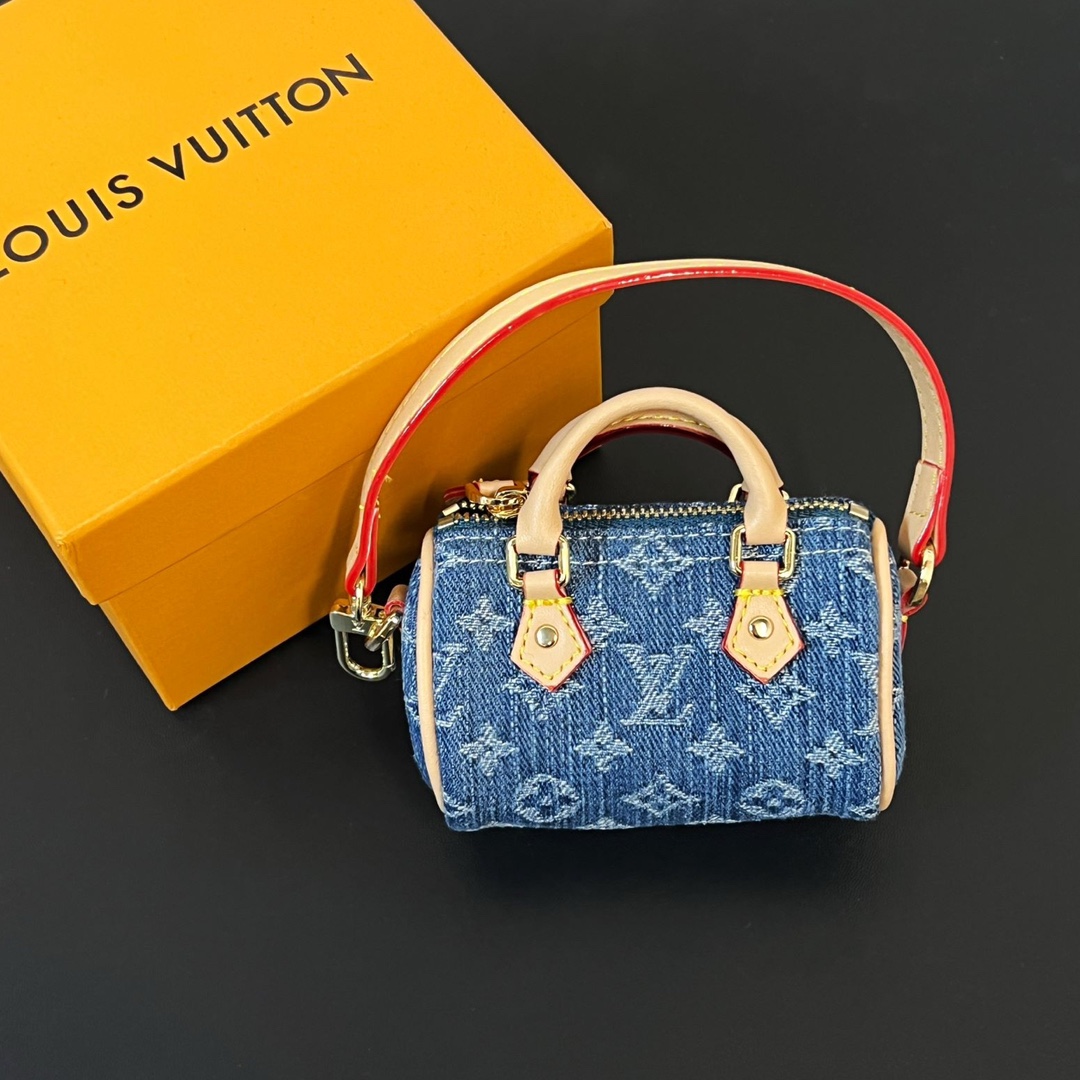 Louis Vuitton Micro Bag Leather Keychain Pendant Accessories