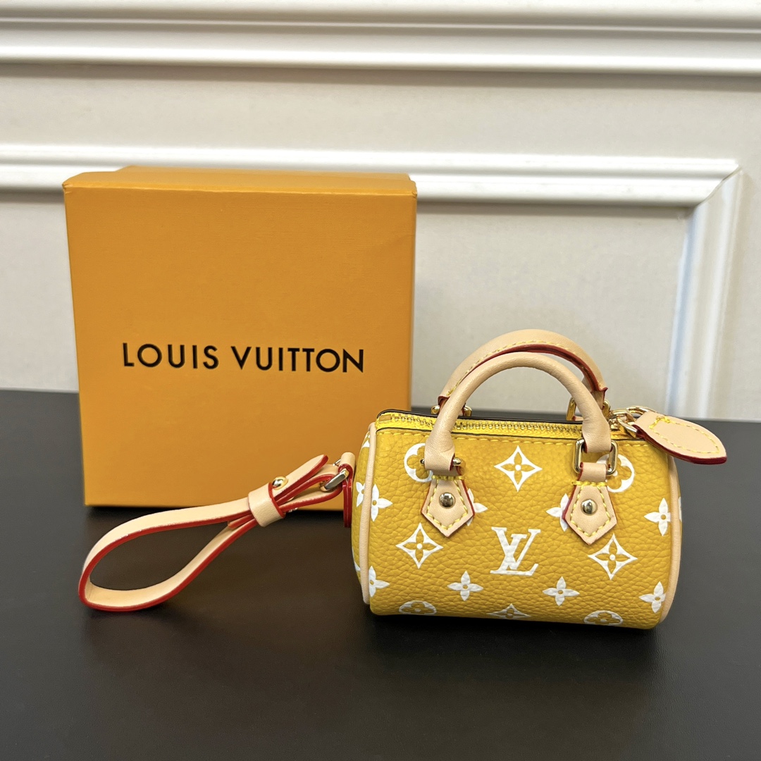 Louis Vuitton Micro Bag Leather Keychain Pendant Accessories