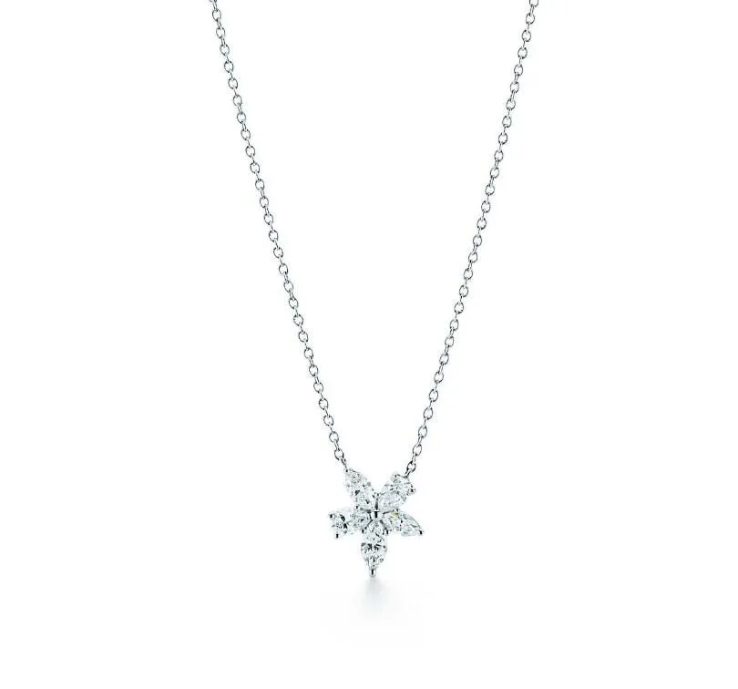 Tiffany Victoria Mixed Cluster Pendant Necklace Low Price Fashion Jewelry USA 34939969