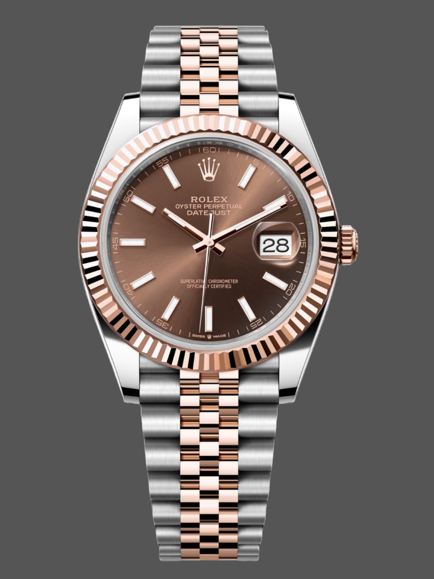 Rolex Datejust Automatic Rose Gold & Steel Watch m126331 0002