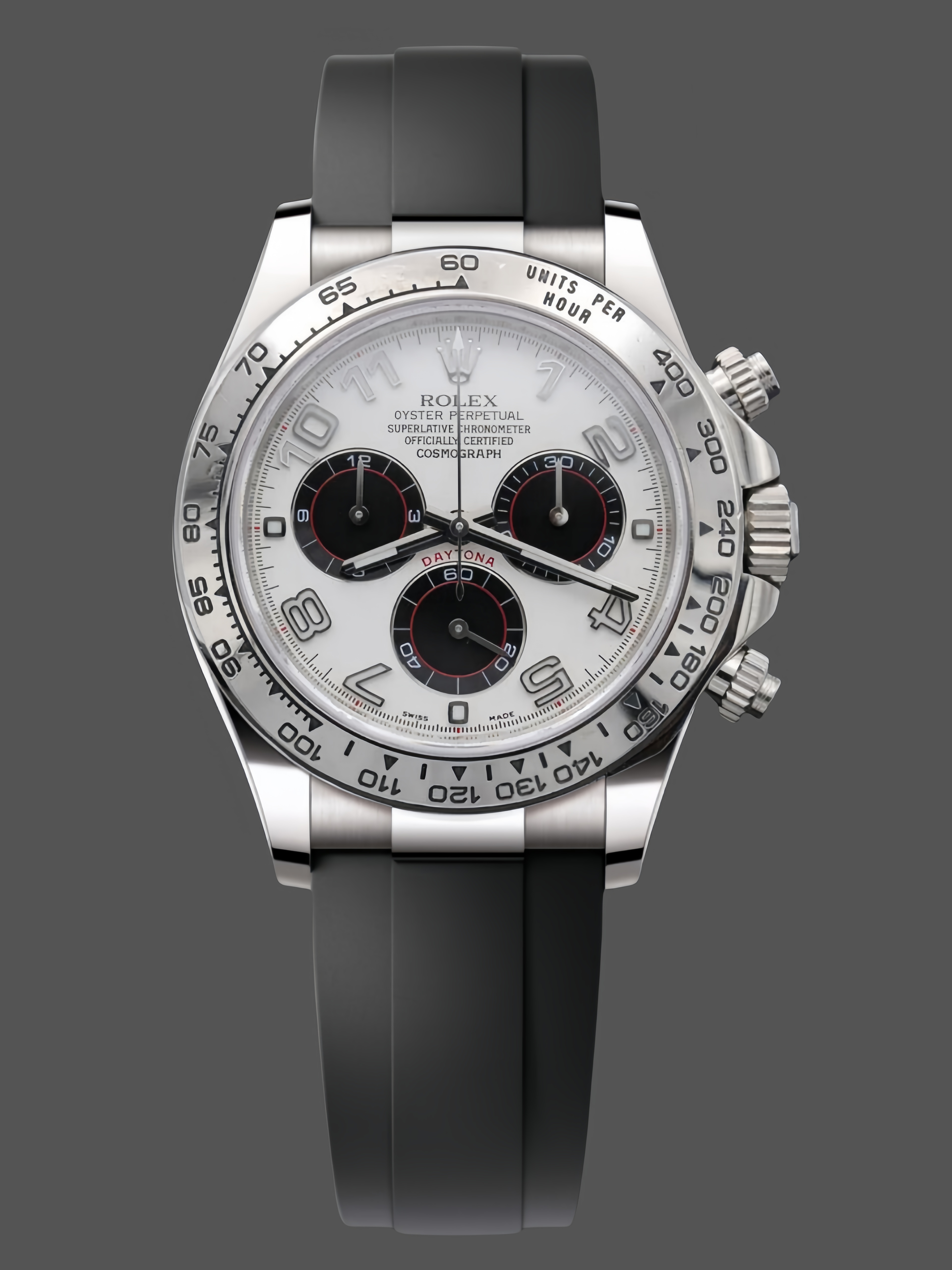 Rolex Cosmograph Daytona White Gold Case Panda Dial 116519 Men's Watch