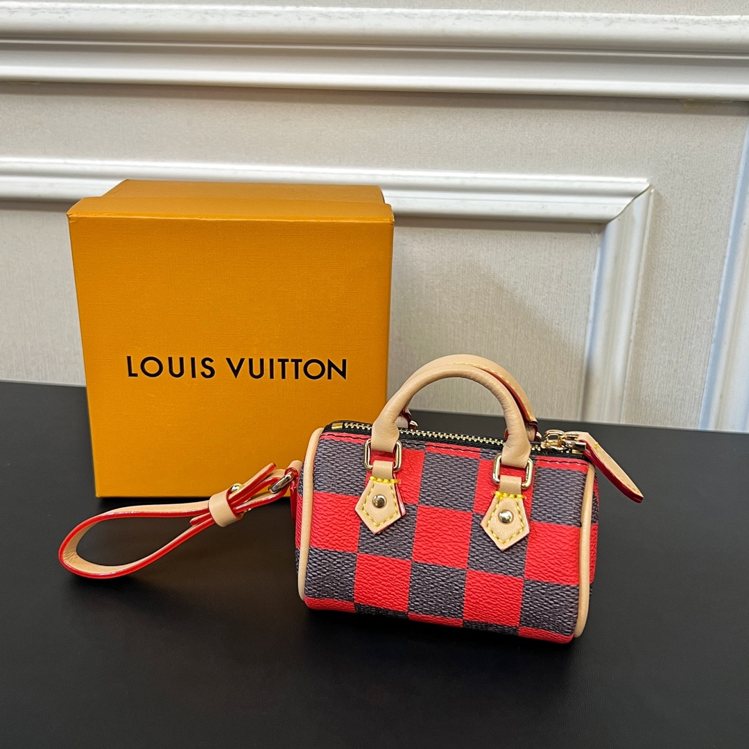 Louis Vuitton Micro Bag Leather Keychain Pendant Accessories