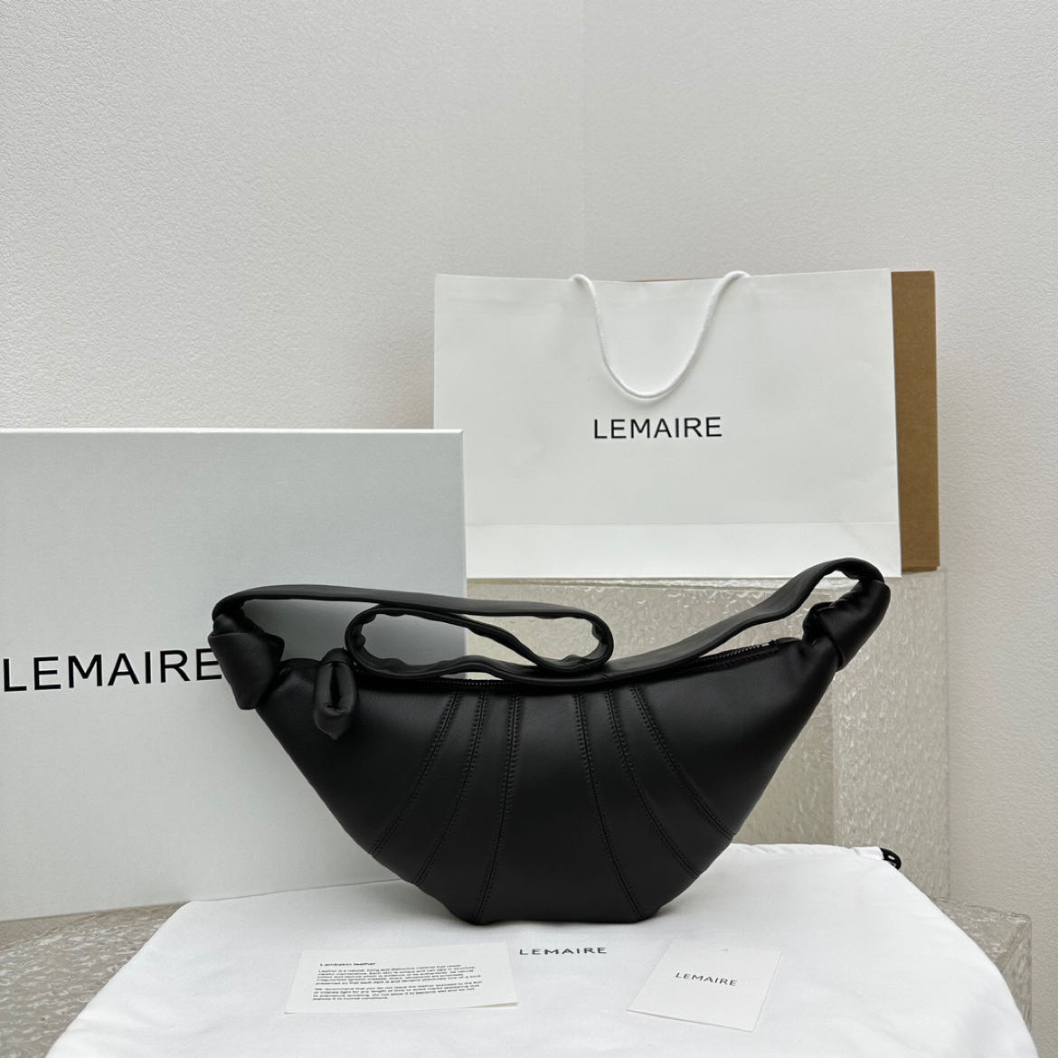Christophe Lema croissant bag 8820 LM002 35.5cm