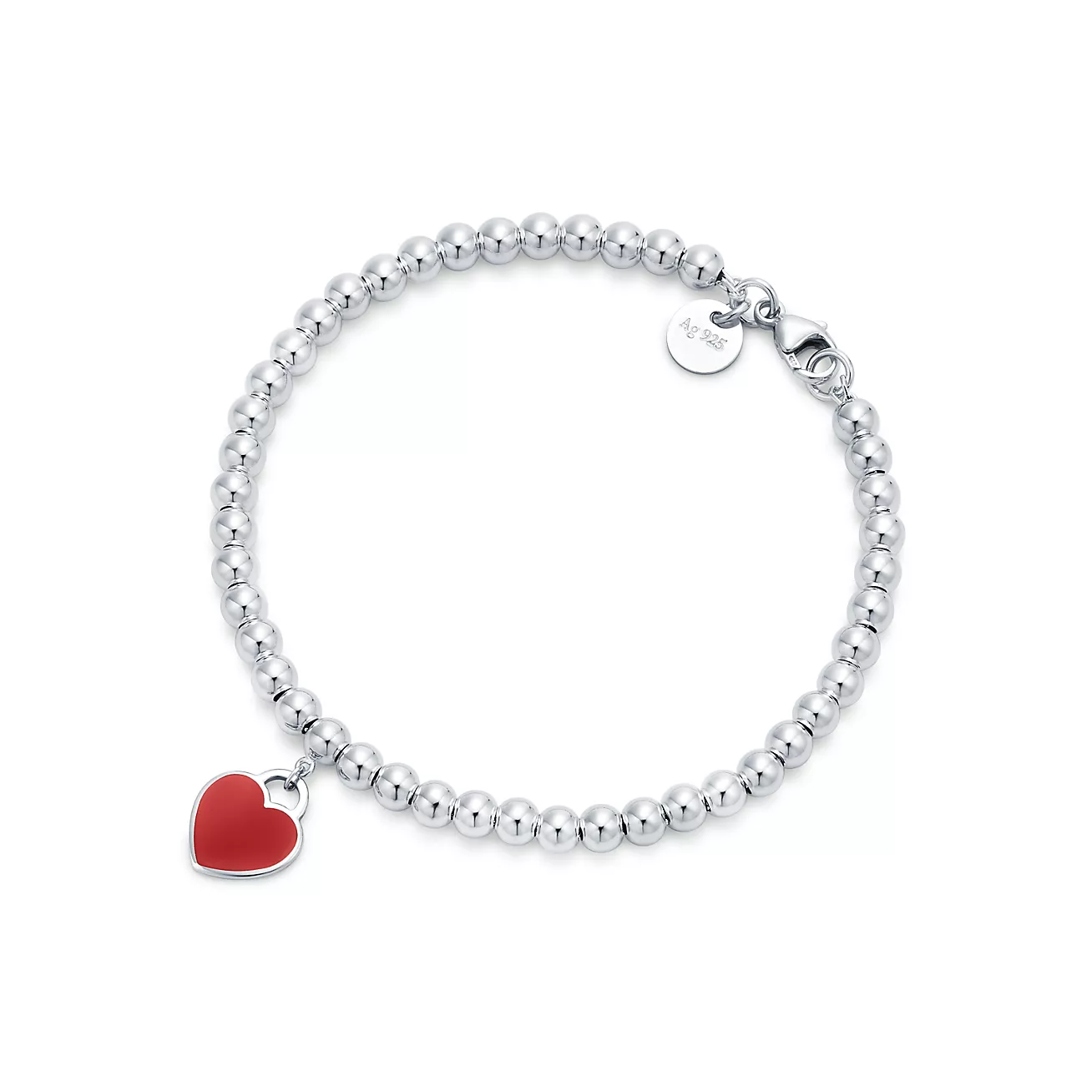 Return to Tiffany庐 Red Heart Tag Bead Bracelet