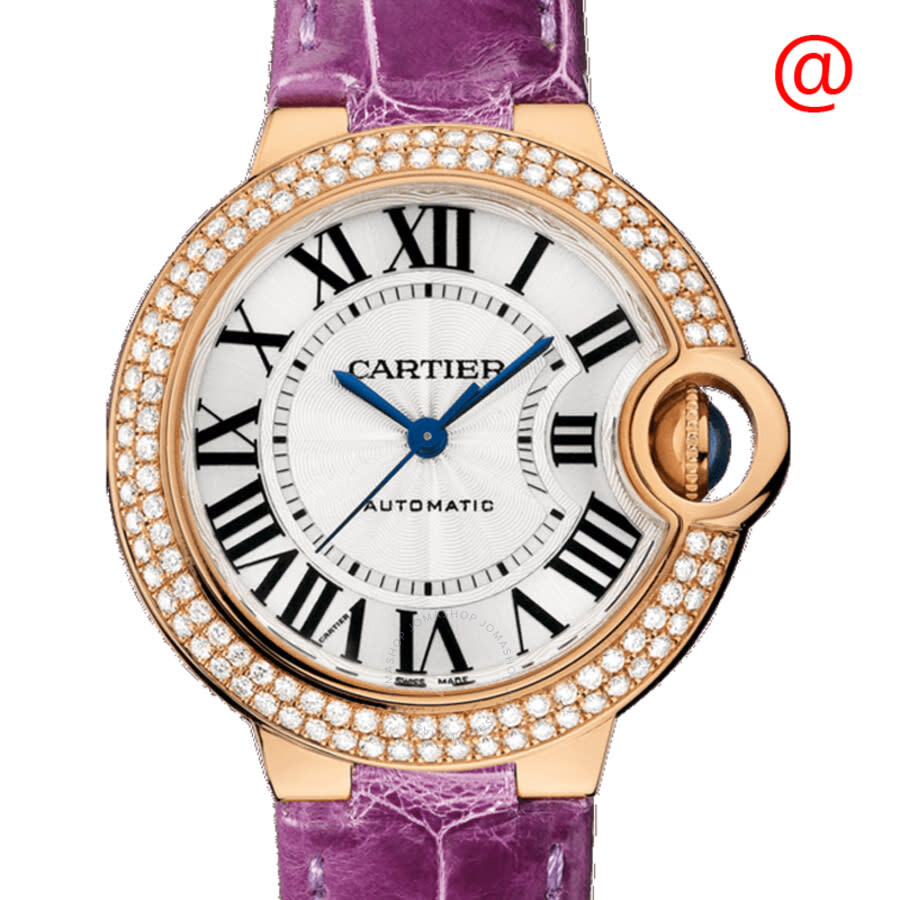 Cartier Ballon Bleu 33mm Rose Gold & Diamond Lady��s Watch, WJBB0051