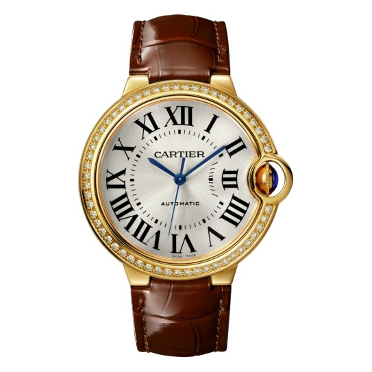 Cartier Ballon Bleu 36mm 18K Yellow Gold & Diamonds Lady��s Watch, WJBB0041