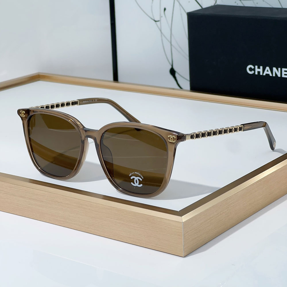 Chanel Mirror leg Hollowed out Logo Sunglasses Top quality 锛�Replica锛�