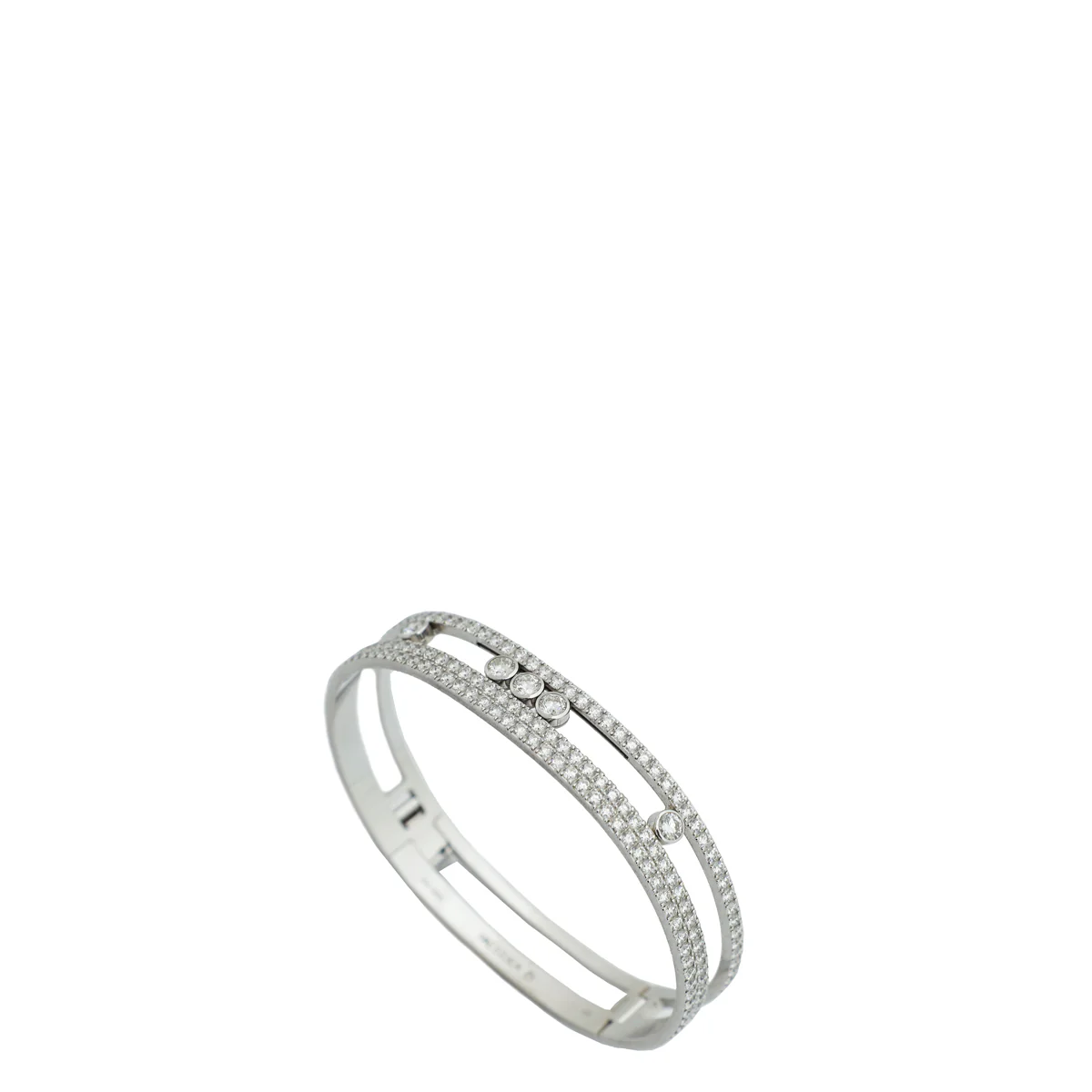 Messika 18K White Gold Diamond Move Romane Medium Bracelet