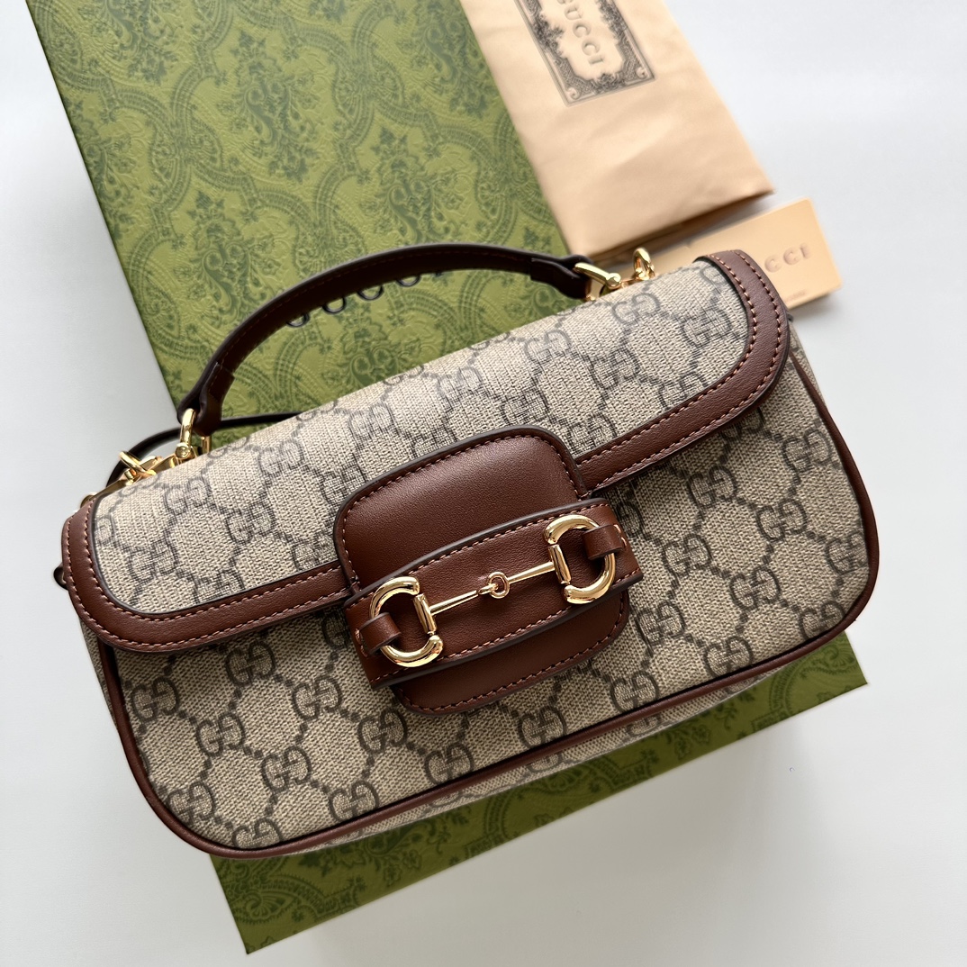 Gucci Horsebit Small Top Handle Bag 815206