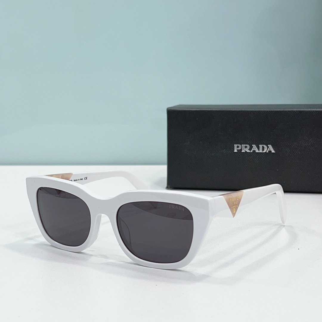Prada Mirror leg print Logo sunglasses Top quality 锛�Replica锛�