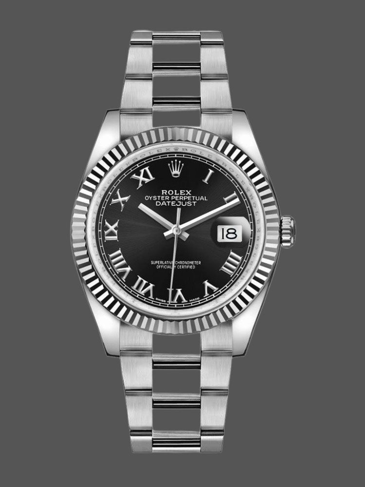 Rolex Datejust 116234 Roman Numeral Black Dial 36mm Unisex Replica Watch