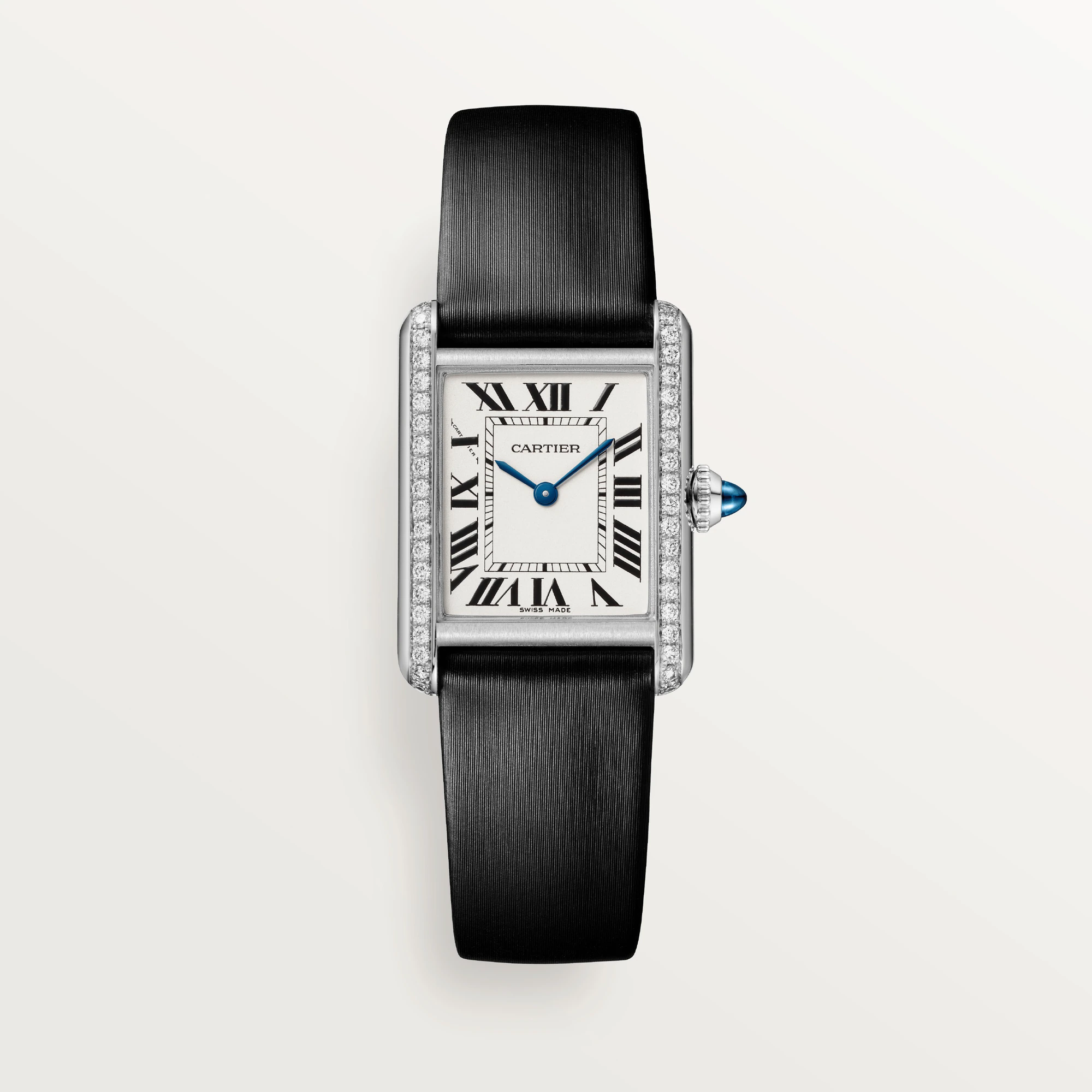 Cartier Tank Stainless steel & Diamond Lady��s Watch, W4TA0017