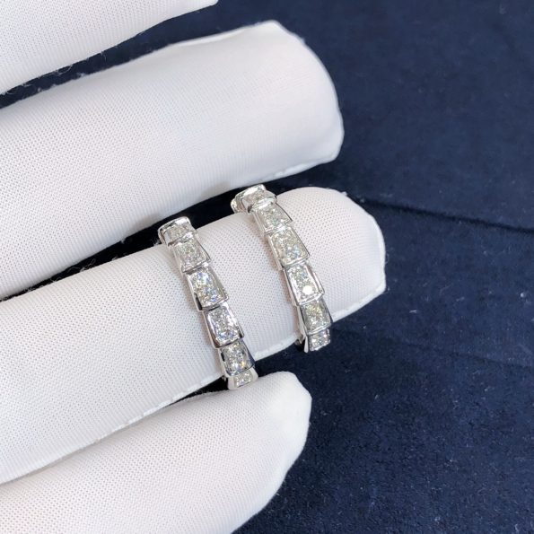 Bvlgari SERPENTI RING Dupe, White Gold