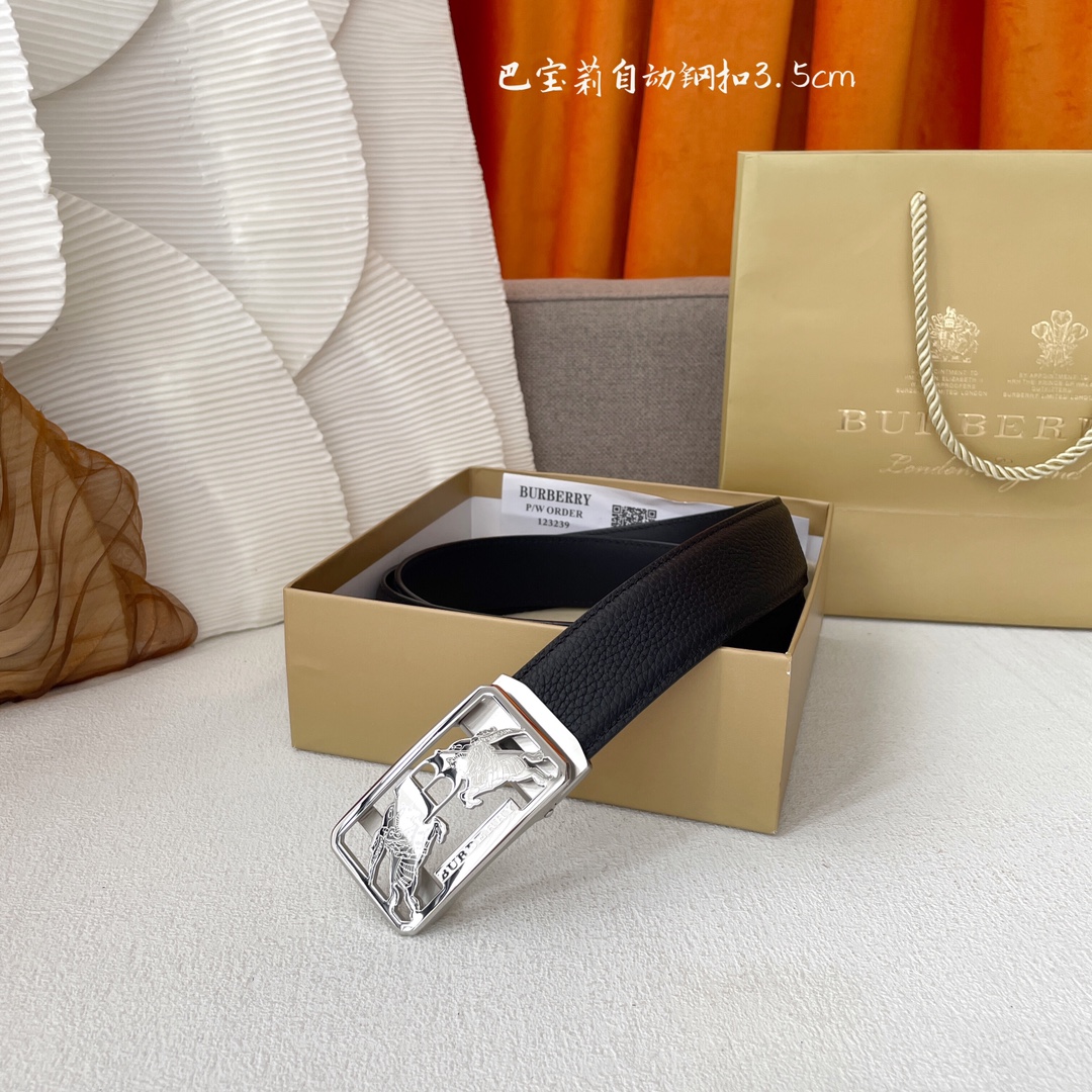 Burberry Leather Belts 1:1 Mirror Version