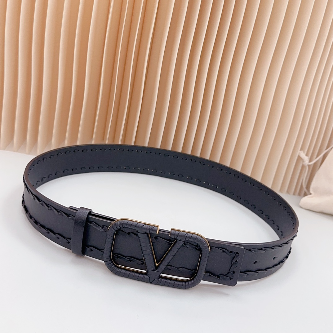 Valentino Leather Belts 1:1 Mirror Version