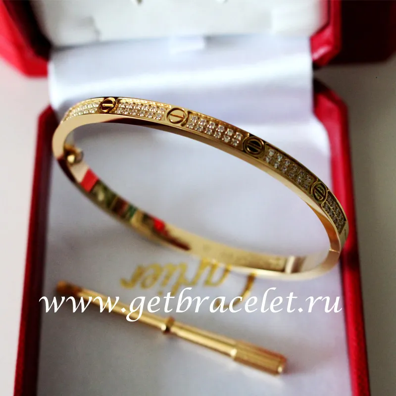 New Cartier Love Bracelet SM Yellow Gold With Diamonds N6710617