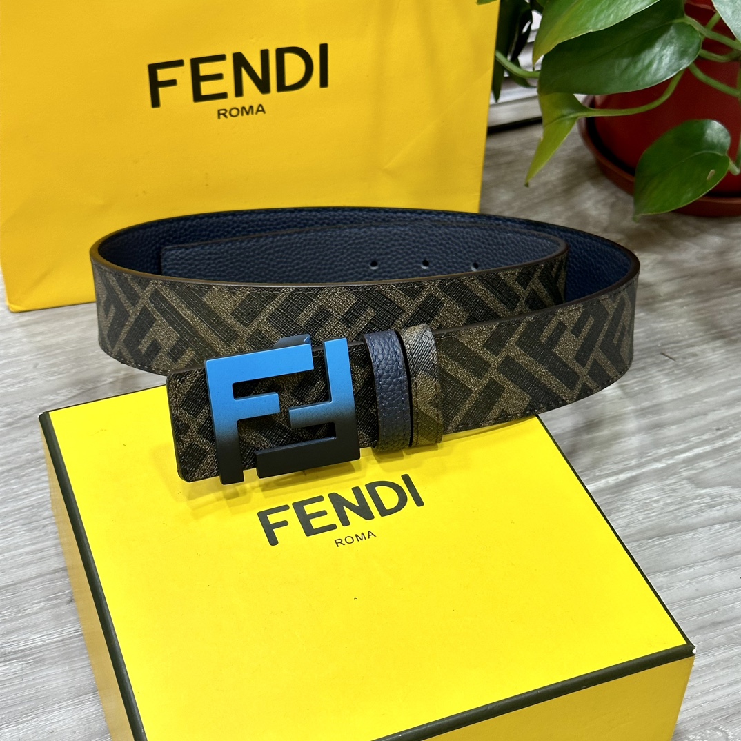 Fendi Leather Belts 1:1 Mirror Version