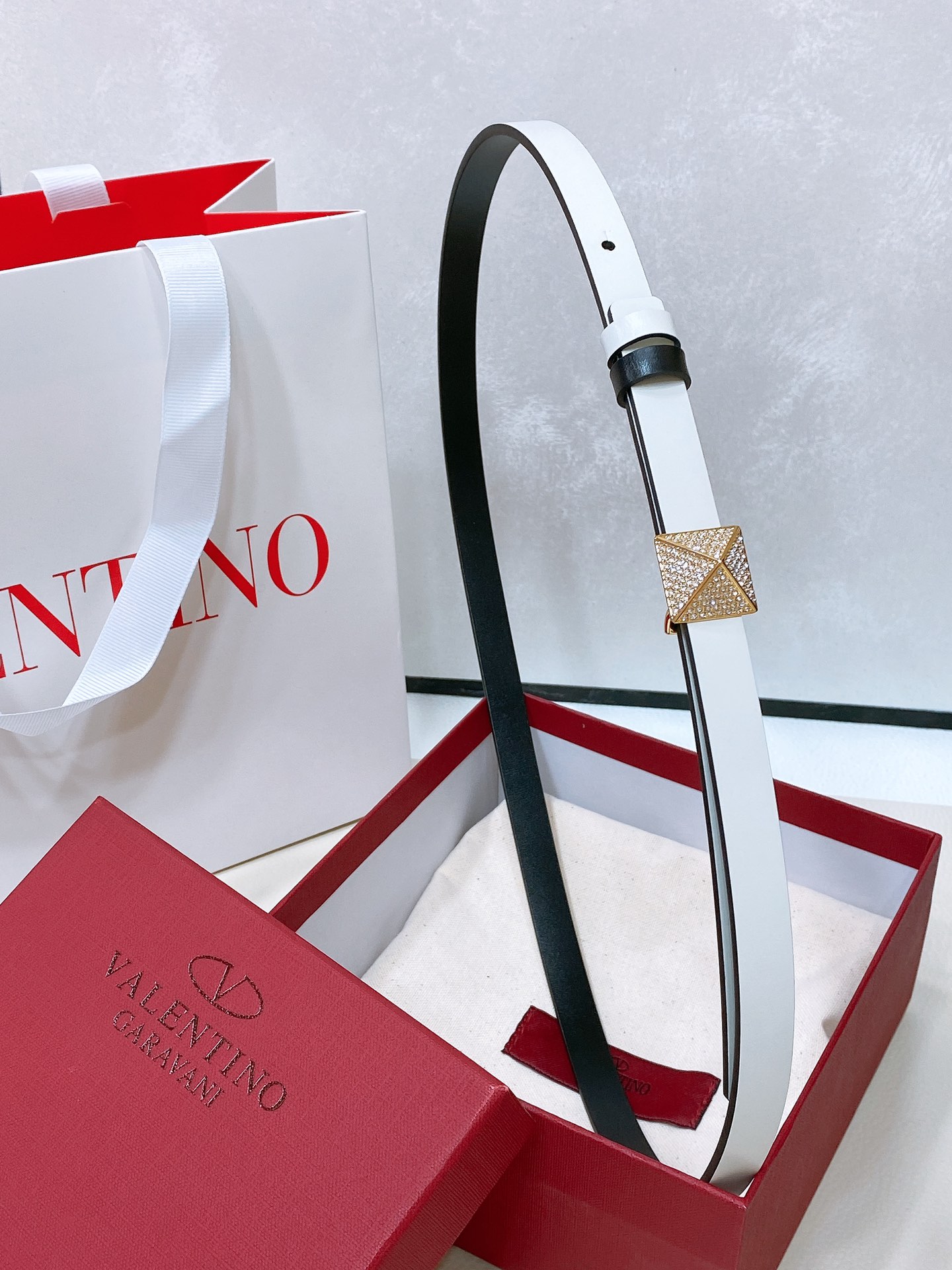 Valentino Leather Belts 1:1 Mirror Version