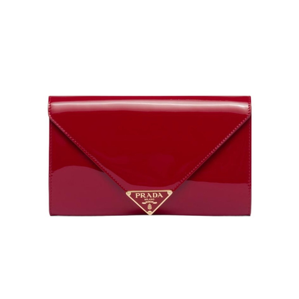 Prada Leather Clutch Shoulder Bag Handbag（Replica）