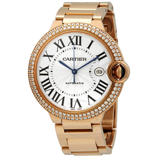 CARTIER BALLON BLEU Rose Gold Diamond 42mm