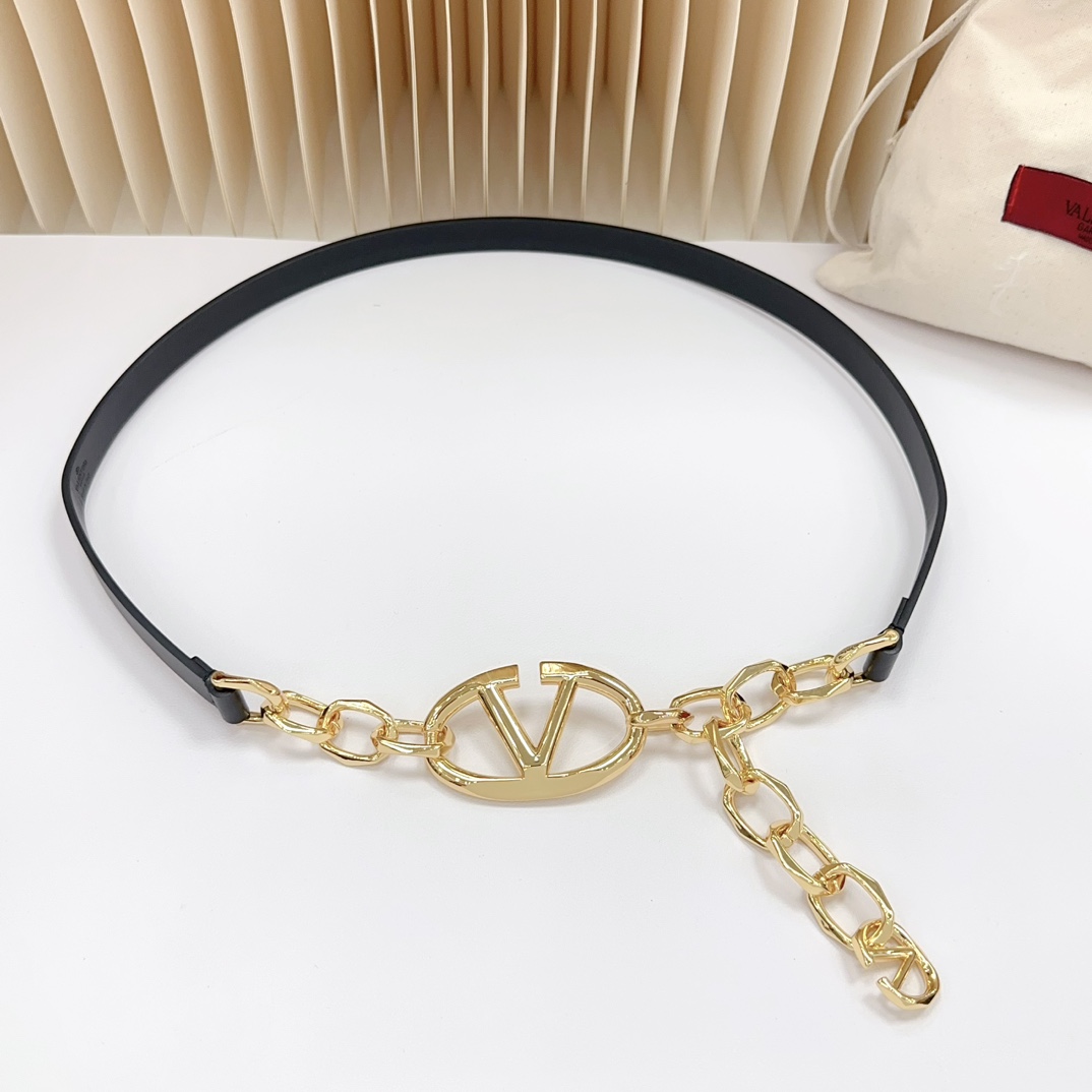 Valentino Leather Belts 1:1 Mirror Version