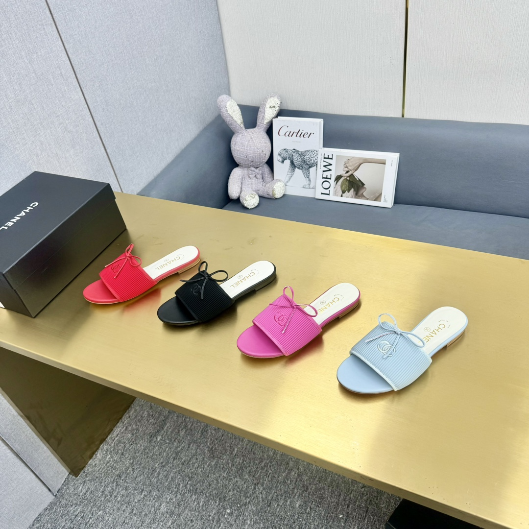 Chanel Shoes Ladies' bow slippers