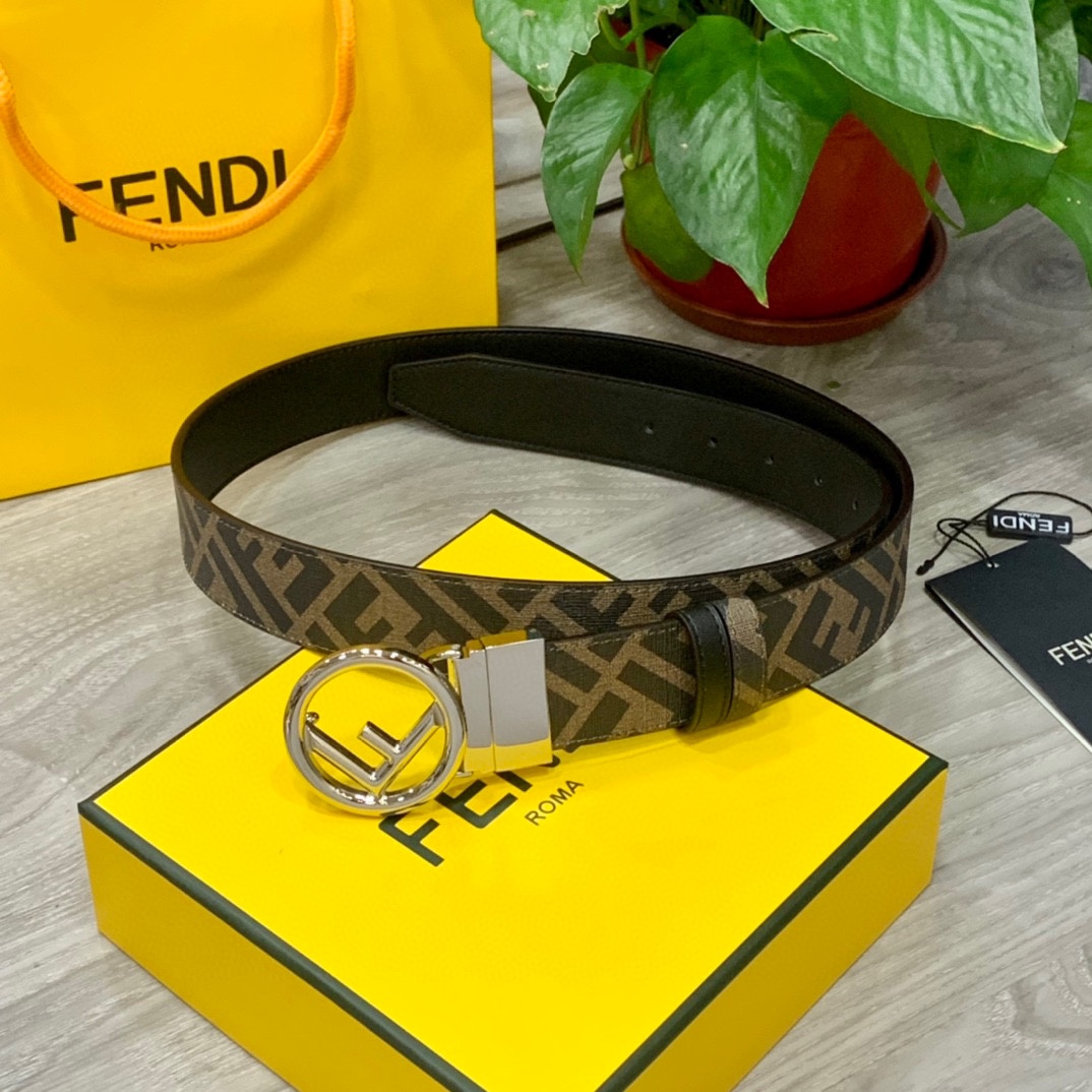 Fendi Leather Belts 1:1 Mirror Version