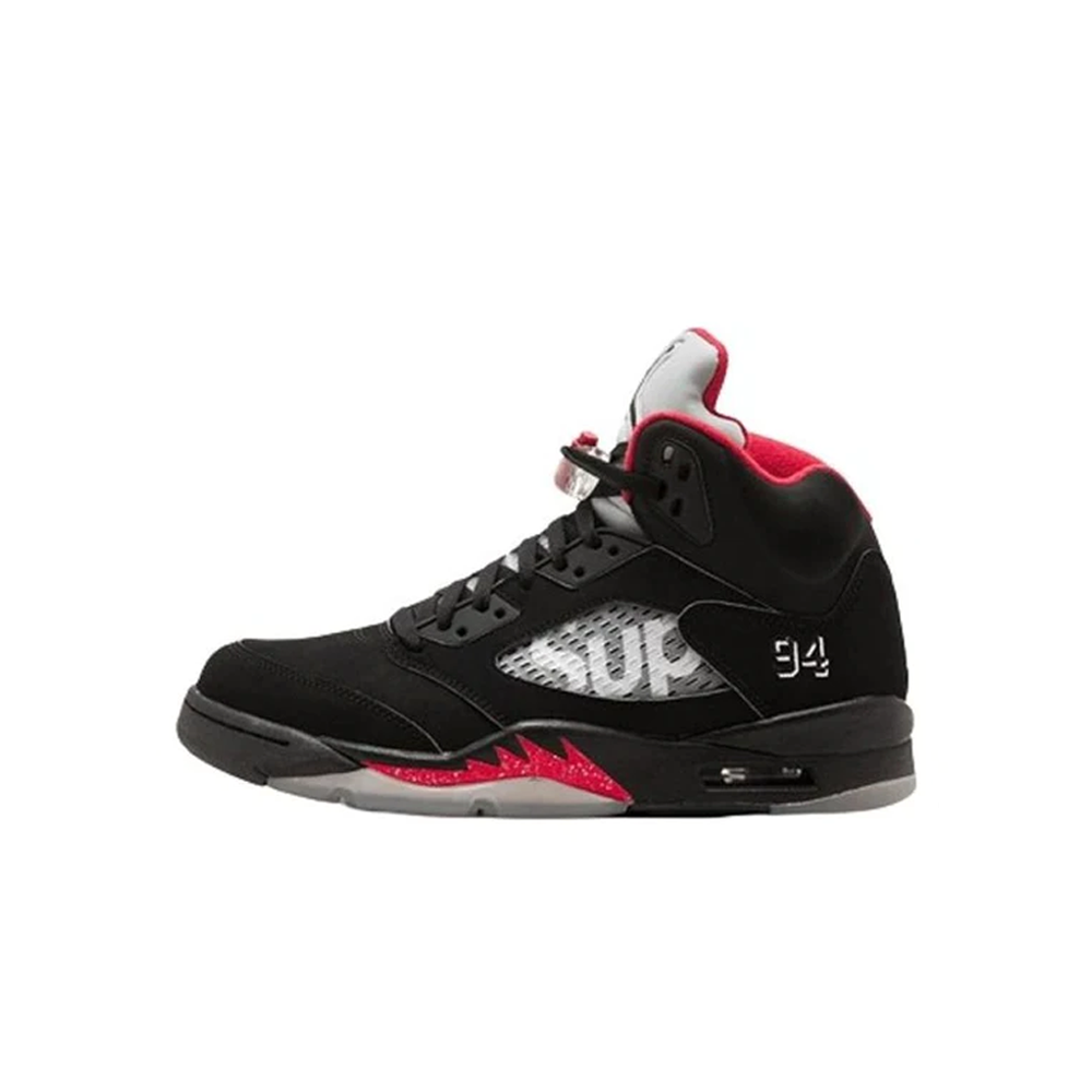 Supreme x Air Jordan 5 Retro 'Black' (Replica)