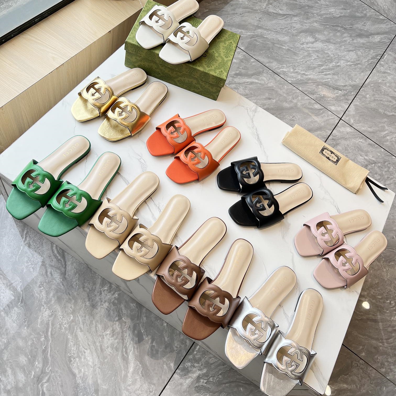 Gucci Shoes Double G series new women's slippers