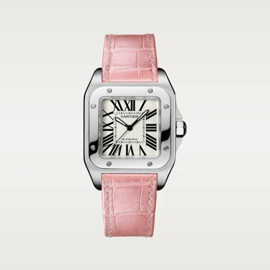 CARTIER SANTOS 100 Pink Strap 35.6mm