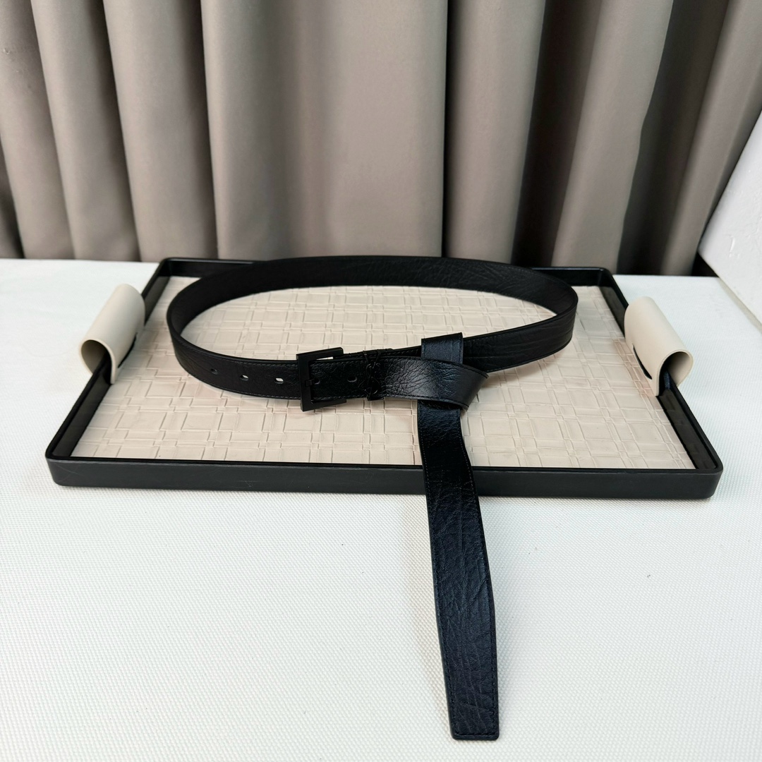YSL Saint Laurent Leather Belts 1:1 Mirror Version