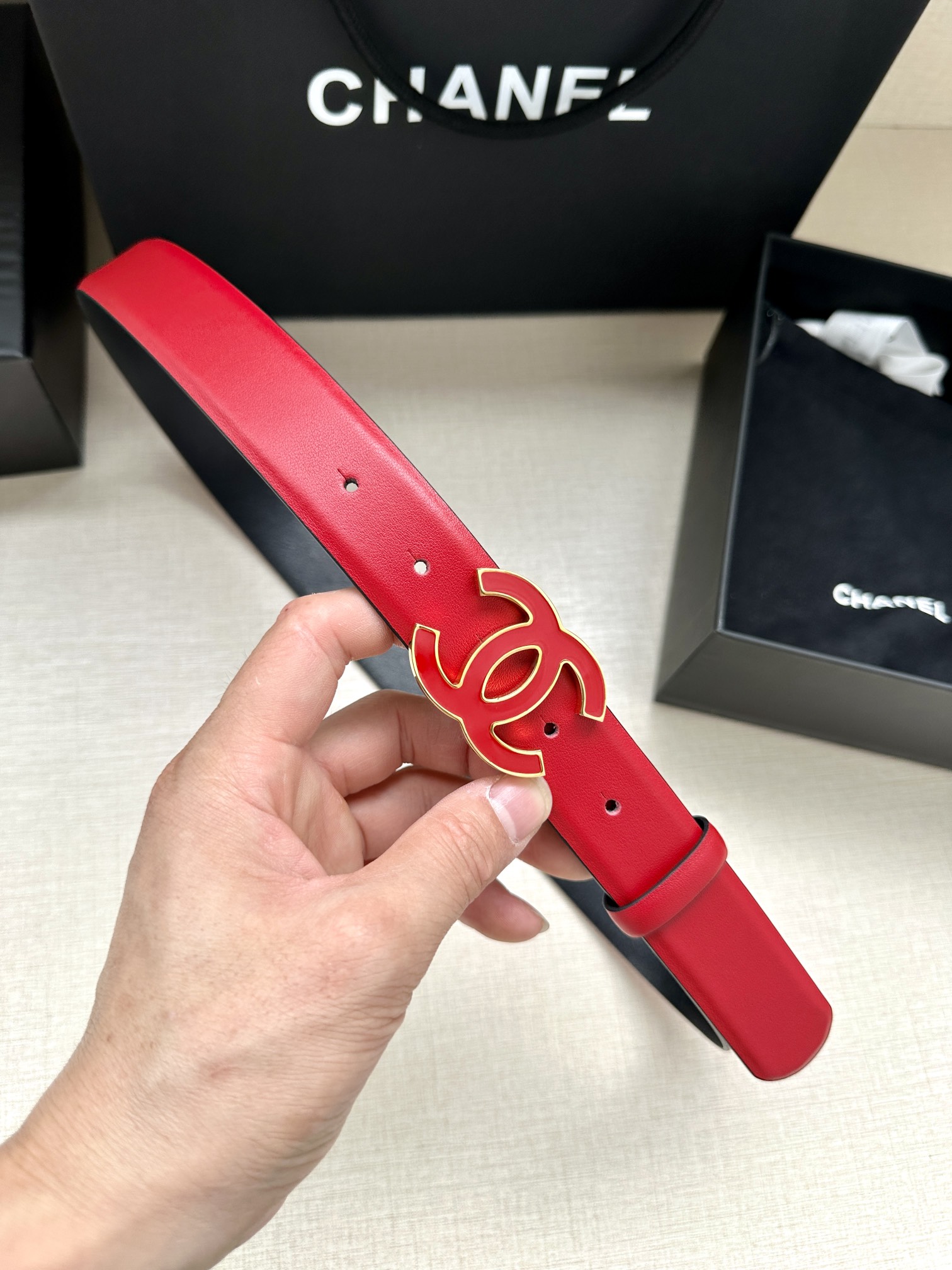 Chanel Leather Belts 1:1 Mirror Version