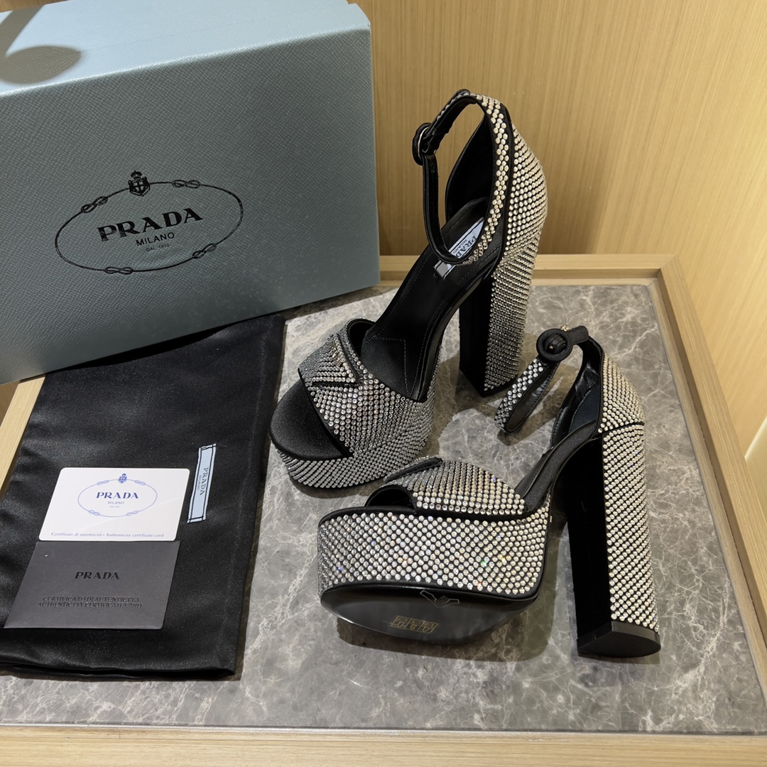 Prada shoes Diamond high heels 14CM PD006