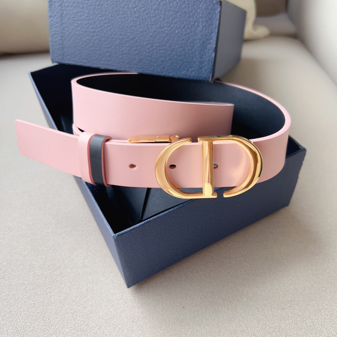 Dior Leather Belts 1:1 Mirror Version