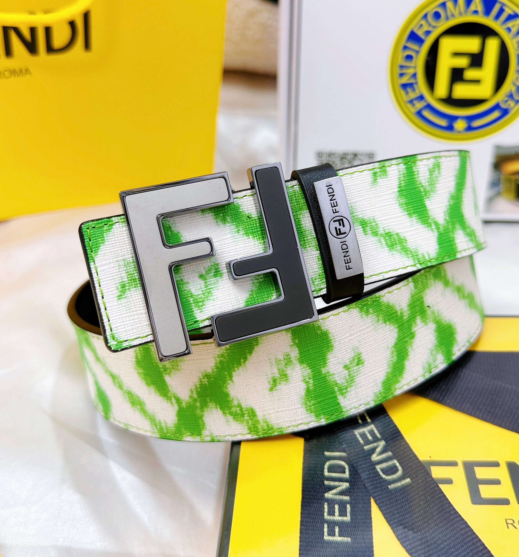 Fendi Leather Belts 1:1 Mirror Version
