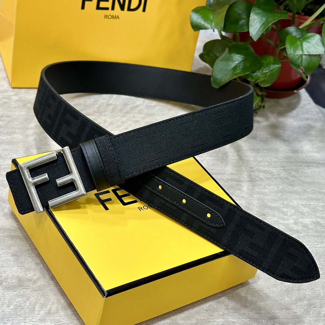 Fendi Leather Belts 1:1 Mirror Version