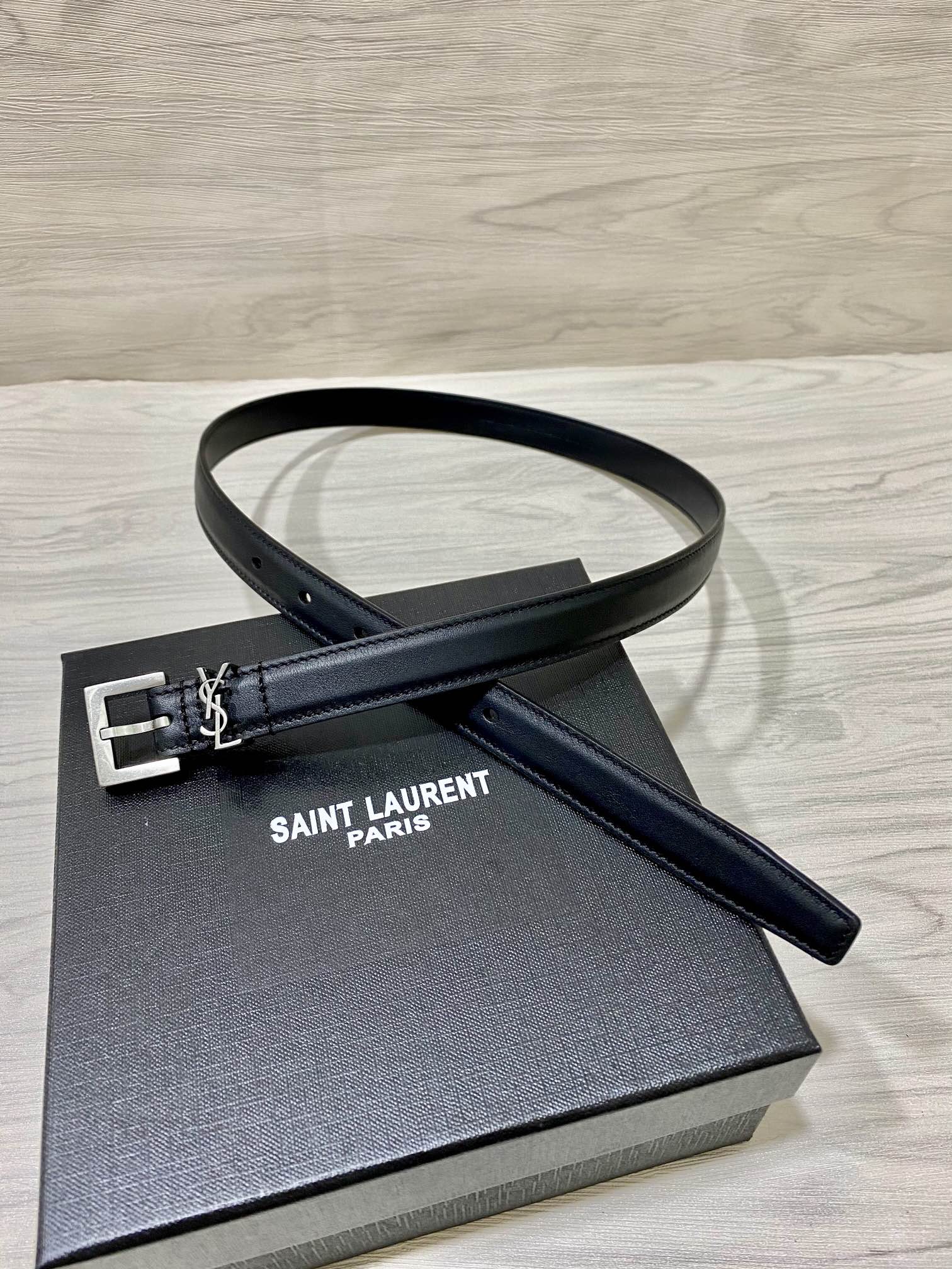 YSL Saint Laurent Leather Belts 1:1 Mirror Version