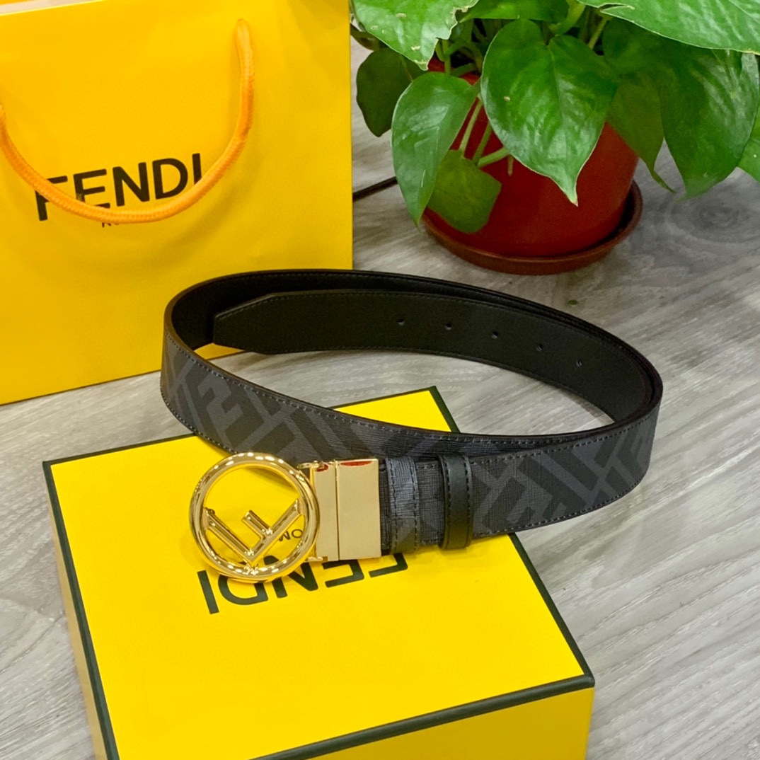 Fendi Leather Belts 1:1 Mirror Version