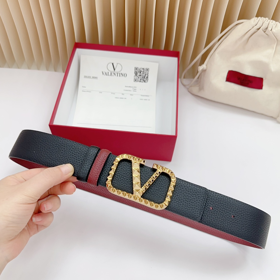 Valentino Leather Belts 1:1 Mirror Version